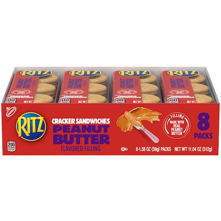 Ritz Peanut Butter Cracker Sandwiches 1.35 oz., PK112 00210